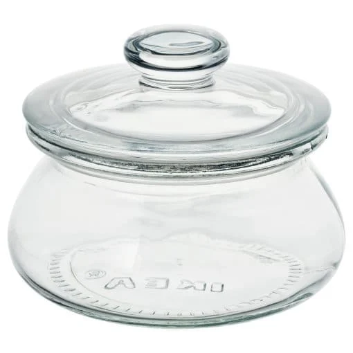 VARDAGEN Glass jar with lid