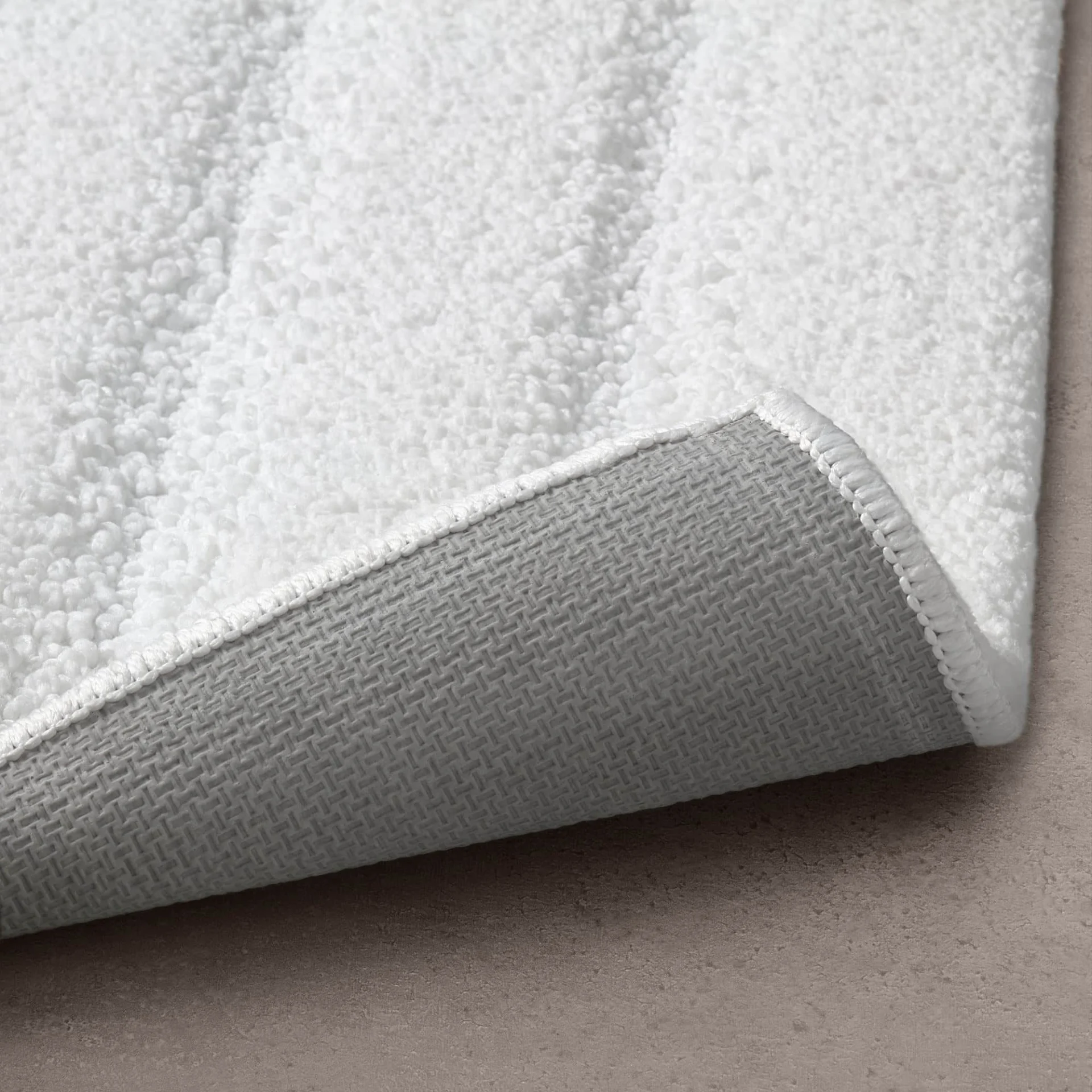 Bath mat, white, 60x120 cm