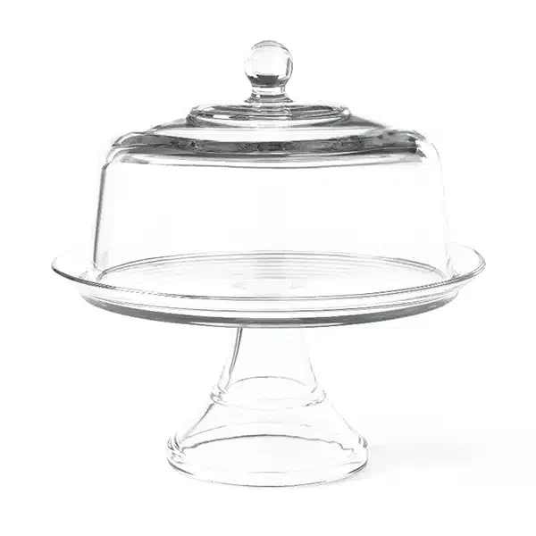 Classic Glass Cake Stand with Dome